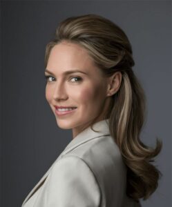 Easy Hairstyles on Long Hair – elegant half-up twist for office or meetings