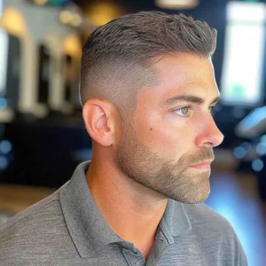 Short Crew Cut hairstyle for men, low-maintenance and neat hairstyle for men