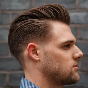 Pompadour hairstyle for men with volume