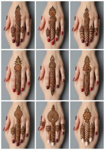 Finger Mehndi Designs Look 1