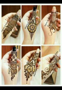 stylish finger mehndi design Look 3